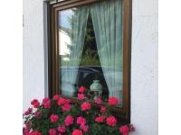 Holzfenster in eukalyptus-braun 