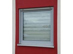 Kunststofffenster in grau mit Acrylcolor mit Sicherheitsbeschlag und Sicherheitsglas
