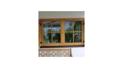 Holz-Aluminium-Sprossenfenster mit Kieferdekor