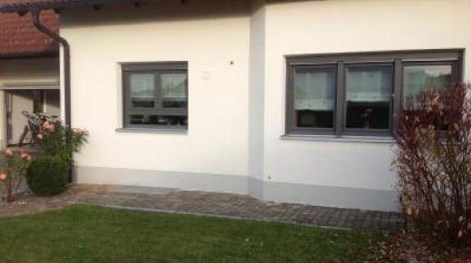 Holz-Aluminium-Fenster aus Kiefer in grau in Ottobeuren