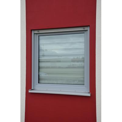 Kunststofffenster in grau mit Acrylcolor mit Sicherheitsbeschlag und Sicherheitsglas
